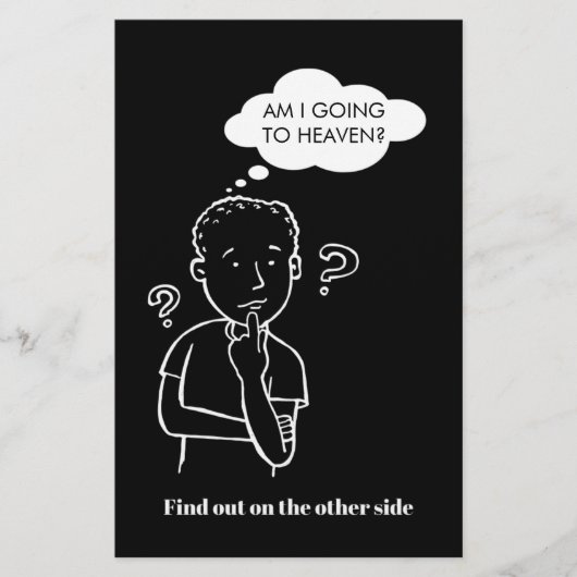 Flyer du Quiz de la Bible du Ciel (Devant)