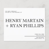 Flyer faire-part de mariage (Devant)