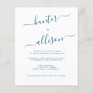 Flyer Faire-part de mariage budgétaire