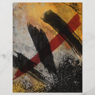 Flyer, Het Litteken, Digitale Abstracte Schilderku Flyer
