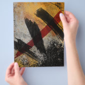 Flyer, Het Litteken, Digitale Abstracte Schilderku Flyer (Hand)