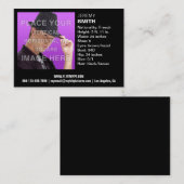 Flyer Hype Night Glow Headshot Visitekaartje (Voorkant / Achterkant)