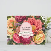 Flyer Mémorial Floral Aquarelle Clair (Debout devant)