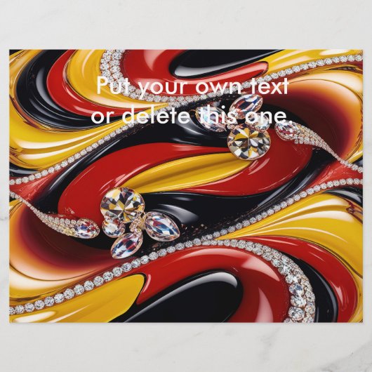 Flyer met Belgisch Kleuren Design (Voorkant)