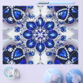 Flyer met Blauw Wit Kleuren Design (Enkel)