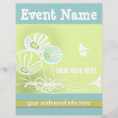 Flyer met Bloemen en Bijen (Achterkant)