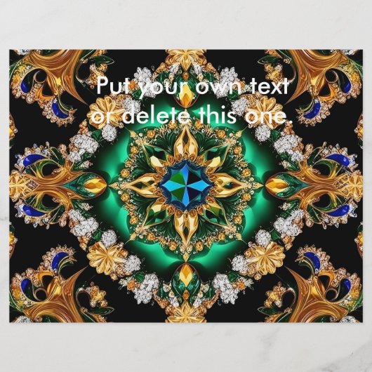 Flyer met Braziliaanse kleuren Design (Voorkant)