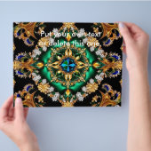 Flyer met Braziliaanse kleuren Design (Hand)