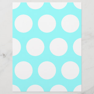 Flyer met grote witte stippen