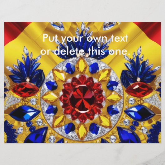 Flyer met Roemeense kleuren Design (Voorkant)