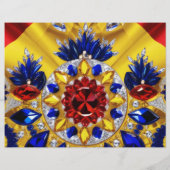 Flyer met Roemeense kleuren Design (Achterkant)