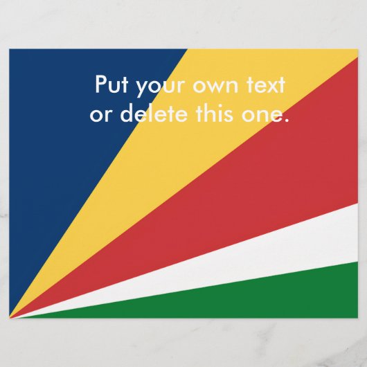 Flyer met Seychellen Kleuren Design (Voorkant)