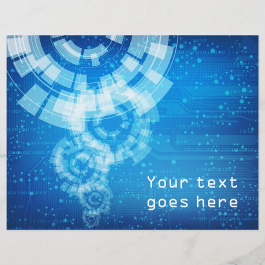 flyer met technische stijl (Voorkant)