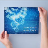 flyer met technische stijl (Hand)