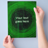 flyer met technische stijl (Hand)