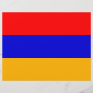 Flyer met vlag van Armenië
