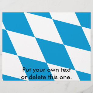 Flyer met vlag van Beieren, Duitsland