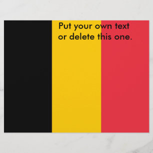 Flyer met vlag van België