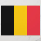 Flyer met vlag van België (Achterkant)