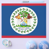 Flyer met vlag van Belize (Enkel)