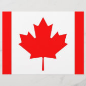 Flyer met vlag van Canada (Achterkant)