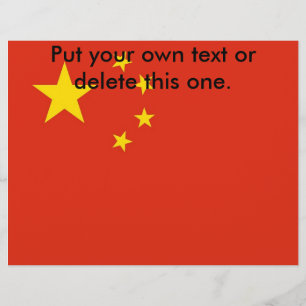 Flyer met vlag van China