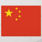 Flyer met vlag van China (Achterkant)