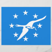 Flyer met vlag van Corpus Christi, Verenigde State (Achterkant)