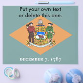 Flyer met vlag van Delaware, VS (Enkel)