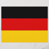 Flyer met vlag van Duitsland (Achterkant)