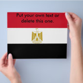 Flyer met vlag van Egypte (Hand)