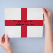 Flyer met vlag van Engeland (Hand)