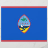 Flyer met vlag van Guam, U.S.A. (Achterkant)
