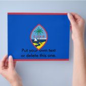 Flyer met vlag van Guam, U.S.A. (Hand)