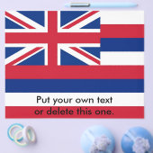 Flyer met vlag van Hawaii, VS (Enkel)