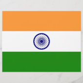 Flyer met vlag van India (Achterkant)