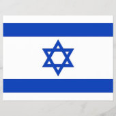 Flyer met vlag van Israël (Achterkant)