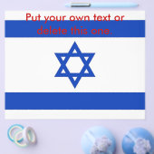 Flyer met vlag van Israël (Enkel)