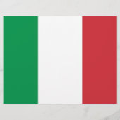 Flyer met vlag van Italië (Achterkant)