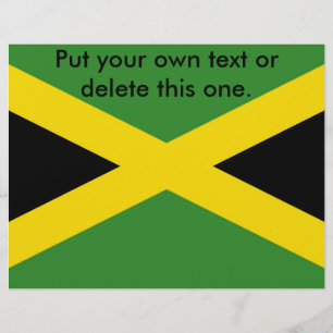 Flyer met vlag van Jamaica
