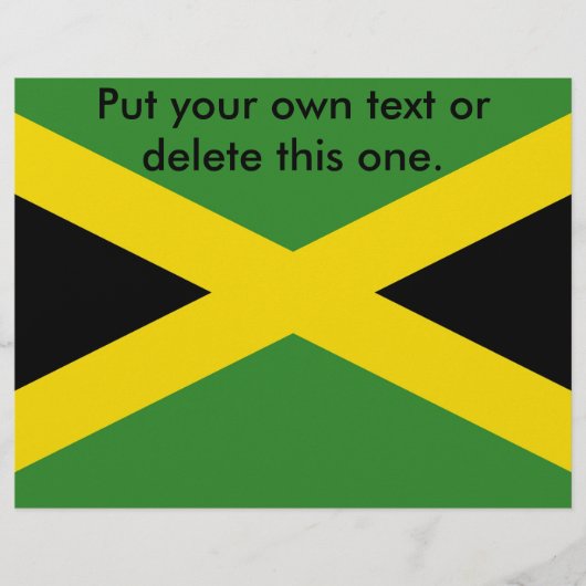 Flyer met vlag van Jamaica (Voorkant)
