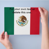 Flyer met vlag van Mexico (Hand)