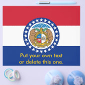 Flyer met vlag van Missouri, VS. (Enkel)