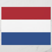Flyer met vlag van Nederland (Achterkant)