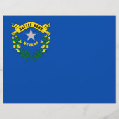 Flyer met vlag van Nevada, Verenigde Staten. (Achterkant)