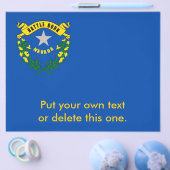 Flyer met vlag van Nevada, Verenigde Staten. (Enkel)
