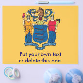 Flyer met vlag van New Jersey, VS. (Enkel)