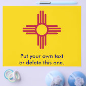 Flyer met vlag van New Mexico, VS (Enkel)