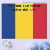 Flyer met vlag van Roemenië (Enkel)