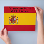 Flyer met vlag van Spanje (Hand)